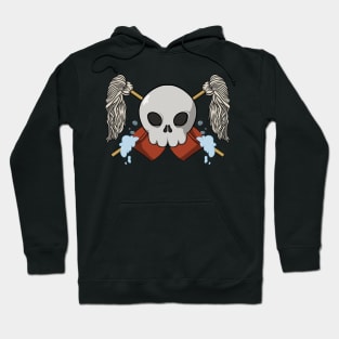 Janitors crew Jolly Roger pirate flag (no caption) Hoodie